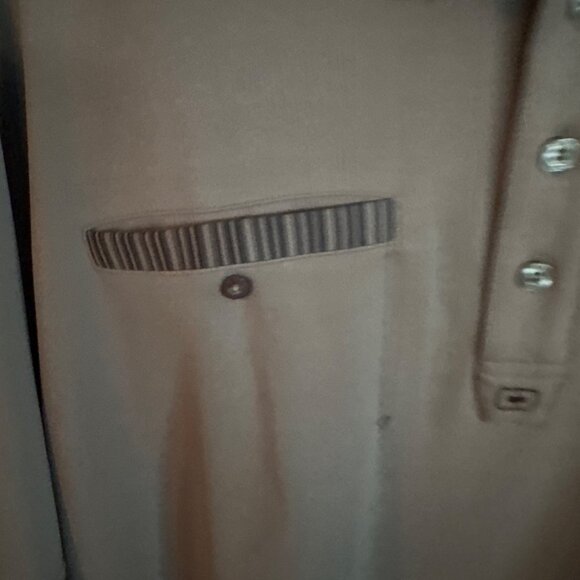 Ogio Ace Collection Gray Polo Shirt L Polyester & Spandex Trplevate Logo Button- - Picture 4 of 7